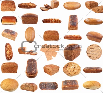 Collection of various bread