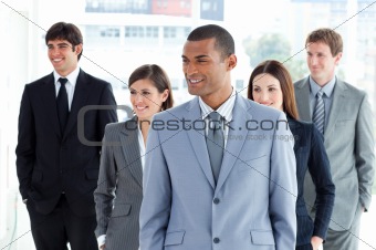 Portrait of a positive business team
