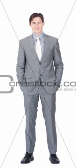 Portrait af an attractive businessman standing 