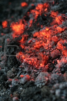 smolder coals