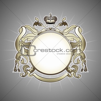  luxury  heraldic frame
