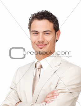 Portrait of a charismatic hispanic businessman 