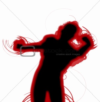 Fighting Silhouette 
