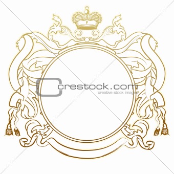 luxury  heraldic frame