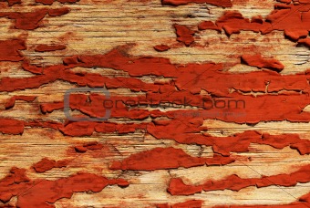 Old paited wood