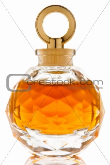 Perfume in a beautiful glass jar