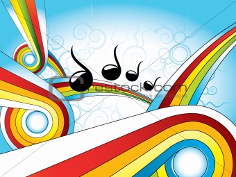 retro colorful music wallpaper