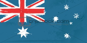 VECTOR Australia flag in the style grunge