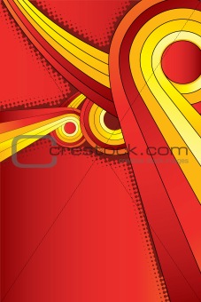 Abstract round shape background vector
