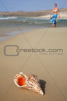 Conch and Woman