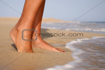 Feet on Beach