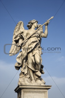 Angel sculpture in Rome, Italy.
