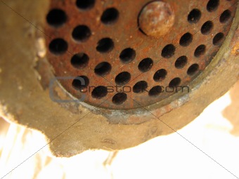 rusty drain