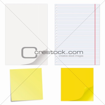 Set of paper sheets