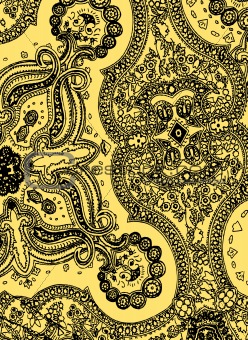 abstract paisley style pattern