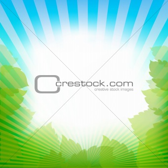 Abstract Nature Frame Background