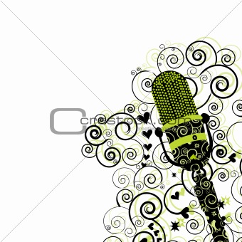 Event Invitation with Microphone