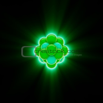 Glowing Green Nuclear Core 