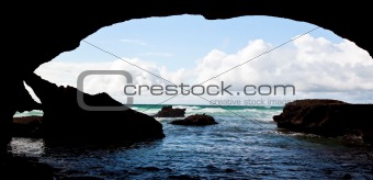 Cave in the ocean