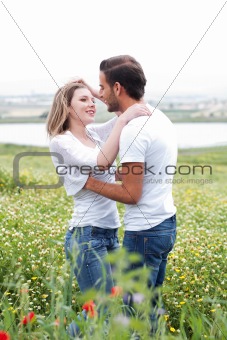 Close up shot of couple making love