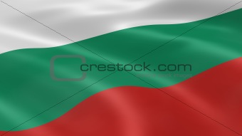 Bulgarian flag in the wind