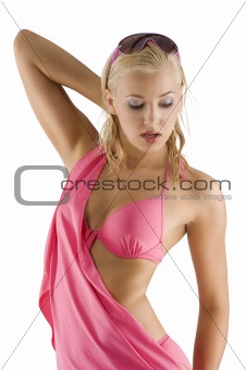 sexy bikini pink girl