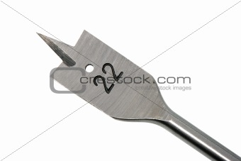 Single metallic auger nib for wood