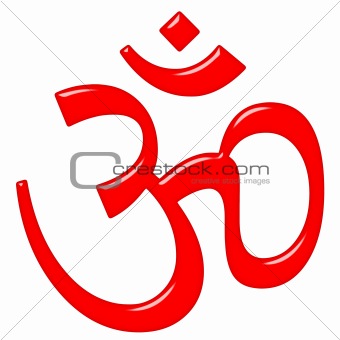 3D Hinduism Symbol Aum