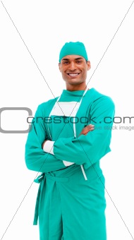 Portrait of an afro-american surgeon