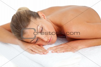 Attractive woman having relaxation