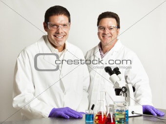 Confident Smiling Scientists