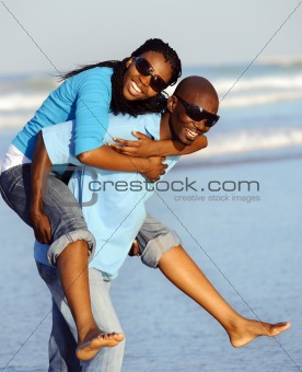 Joyful African Couple
