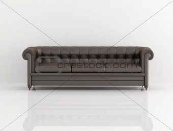 brown classic sofa