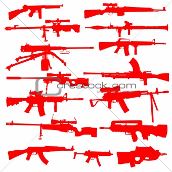 Vector Set of Guns