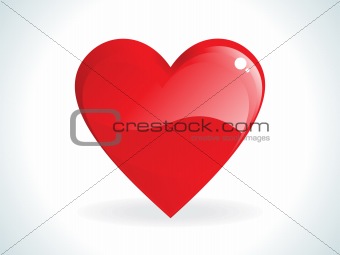 abstract red gossy heart