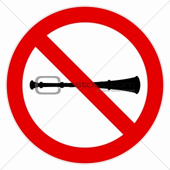 No vuvuzela sign