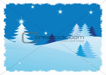 Winter trees abstract background