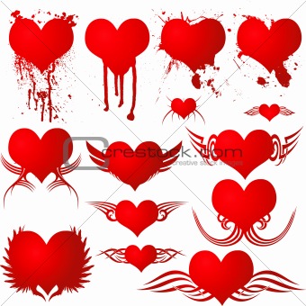 heart gothic blood