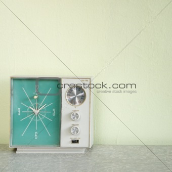 Vintage clock radio.