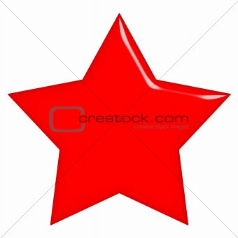 3D Communist Red Star
