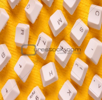 Close up of computer keys 