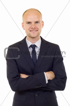 cheerful young businessman