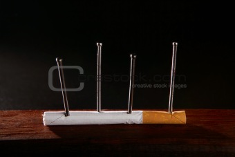 Nicotine tobacco addiction cigarette concept 