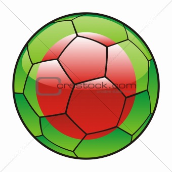Bangladesh flag on soccer ball