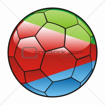 Eritrea flag on soccer ball
