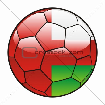 Oman flag on soccer ball