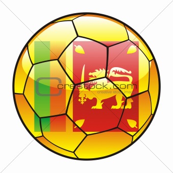 Sri Lanka flag on soccer ball