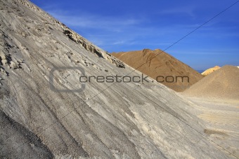 colorful construction sand mound quarry variety