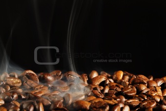 roasting coffee