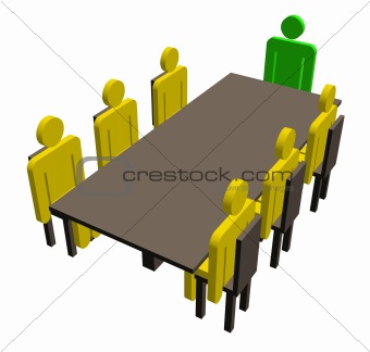 Meeting around a table